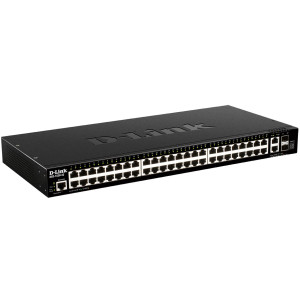 D-Link DGS-1520-52 52-Port L3 Managed PoE+ Switch, 48x Gigabit, 2x 10G & 2x 10G SFP+ Ports, zero touch provisioning